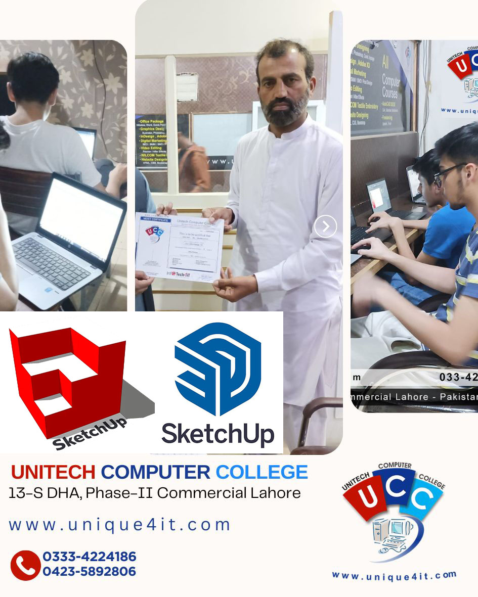 sketchup training course lahore dha pakistan